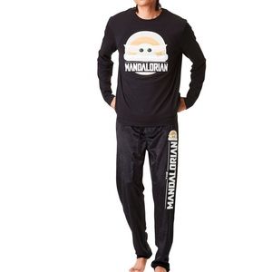 CRAZY LOUNGE THE MANDALORIAN CLASSIC BABY STAR WARS YODA PAJAMAS LOUNGEWEAR‎